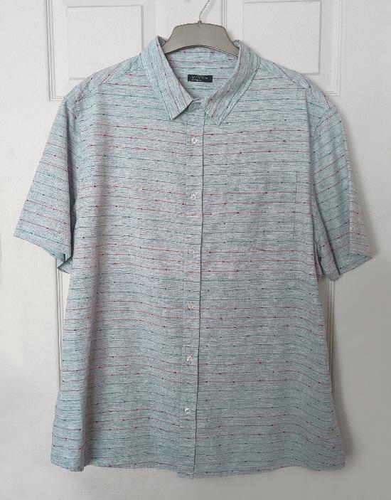 Preview of the first image of Lovely Mens Short Sleeve Shirt By Sandstone At M&Co   B13.