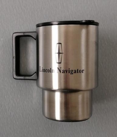 Image 3 of A Lincoln Navigator Travel Mug for Hot and Cold Drinks.