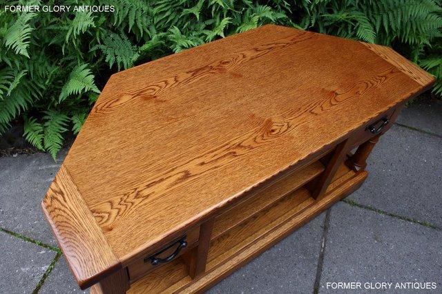Image 94 of AN OLD CHARM FLAXEN OAK CORNER TV CABINET STAND MEDIA UNIT