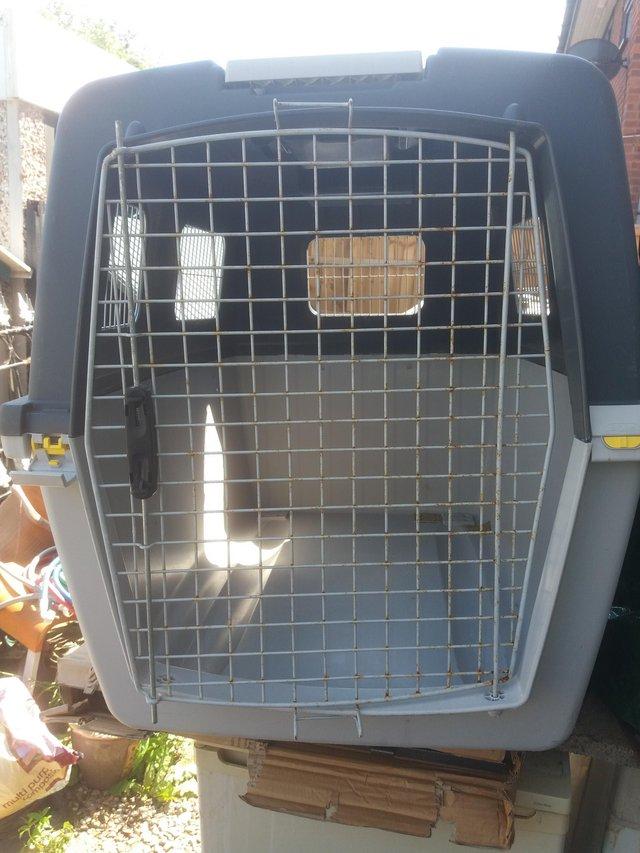 Preview of the first image of Very large pet carrier 40 x 25.5 w 28 h inches.