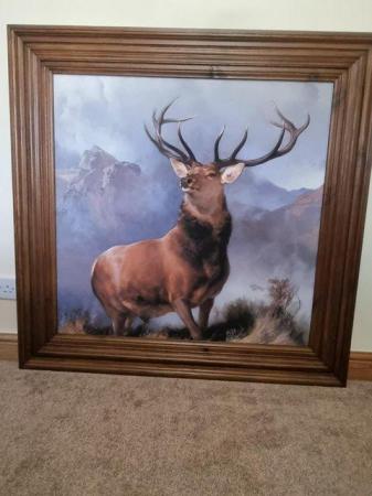 Image 1 of "Monarch Of The Glen" framed painting.