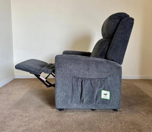 Image 10 of ELECTRIC RISER RECLINER DUAL MOTOR CHAIR GREY ~ CAN DELIVER