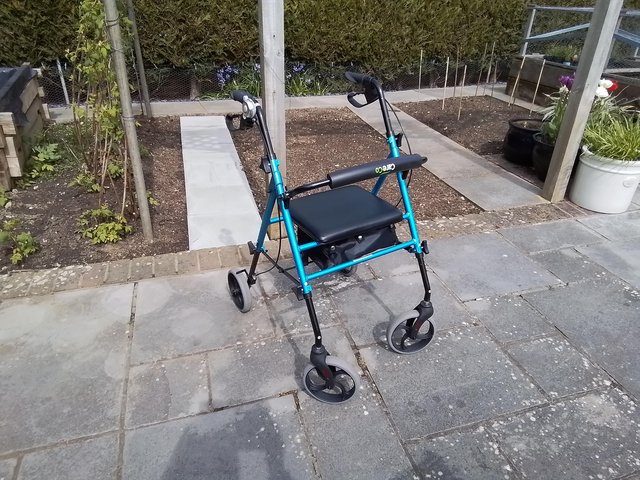 Preview of the first image of 4 wheeled walking aid rollator.