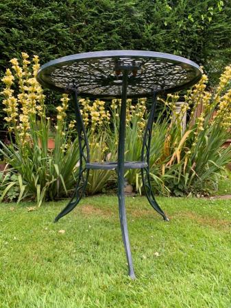 Image 3 of Charming ornate metal garden table
