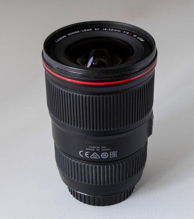 Preview of the first image of Canon EF 16-35L f4 IS wide angle zoom lens.