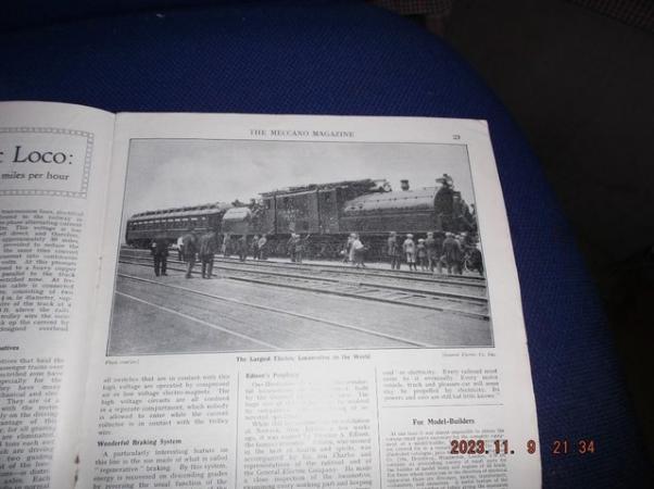 Image 2 of Meccano magazine dated January 1925)101 years old) VGC