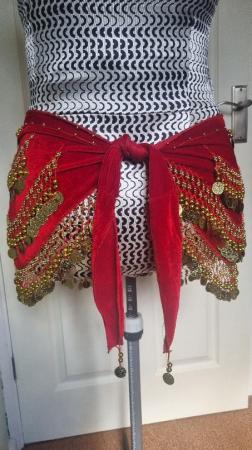 Image 2 of Lovely belly dance hip scarf. Very good condition.