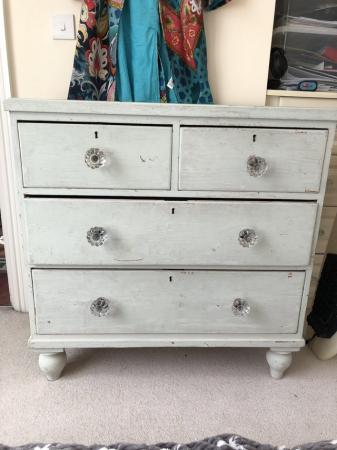 Image 1 of Chunky Pine Chest of Draws