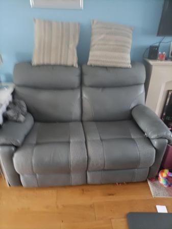 Image 2 of Sofas leather recliner sold as seen