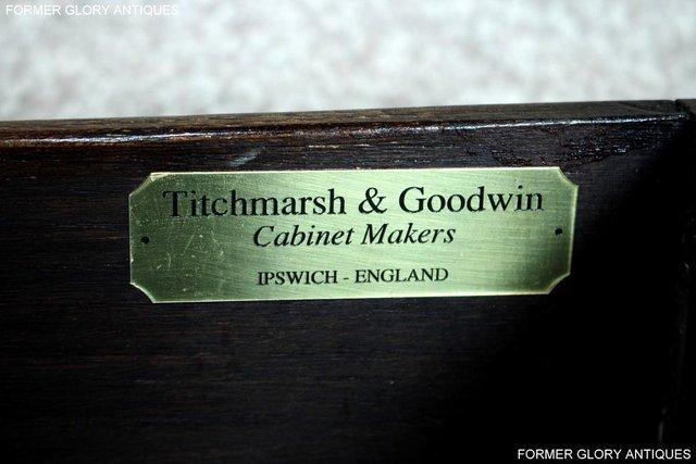 Image 7 of TITCHMARSH AND GOODWIN OAK DRESSER BASE SIDEBOARD HALL TABLE
