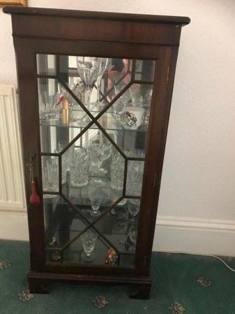 Image 2 of Mahogany glass fronted and sided display cabinet