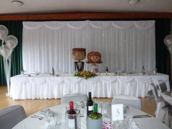 Image 3 of Starlight Backdrop and table swags for weddings and events.