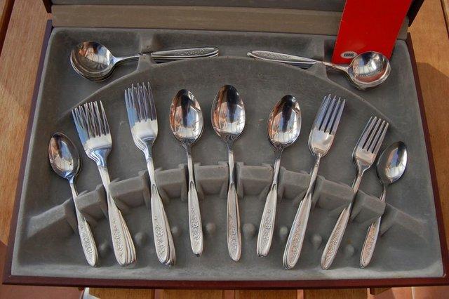 Image 12 of Viners Vintage Cutlery Canteens of Stainless Steel Designs.