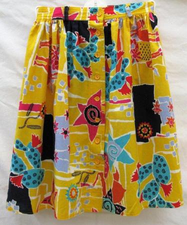 Image 2 of Clothkits Girls Skirt - Yellow - multi colour–5 to 7 years