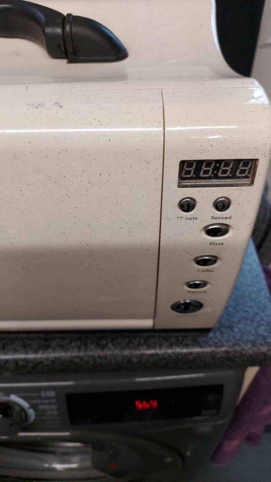 Preview of the first image of Used truck lorry microwave in cream good working order.