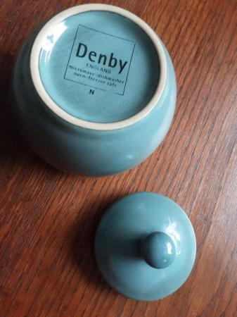 Image 2 of Green Denby Sugar Bowl with Lid