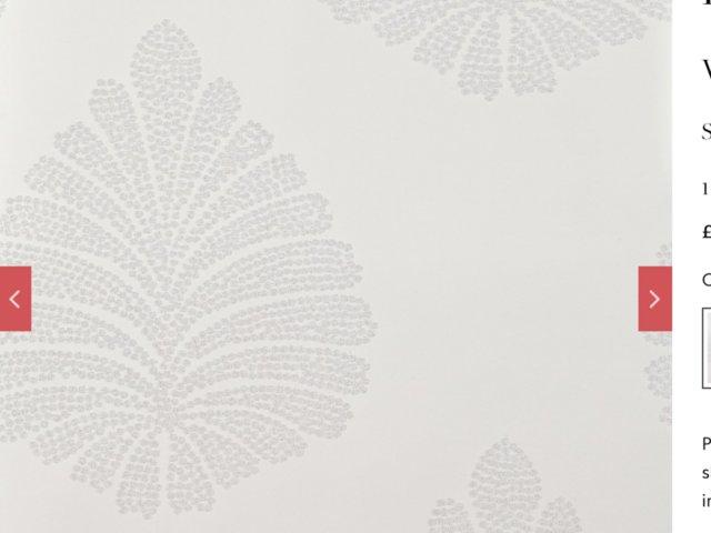 Preview of the first image of 1 Roll Of Harlequin Kamille French Grey Wallpaper..
