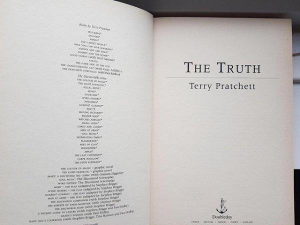 Image 2 of Terry Pratchett The Truth - his 25th DISCWORLD book