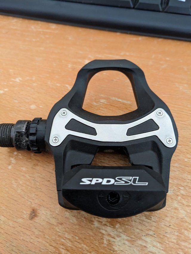 Preview of the first image of Shimano PD-R550 SPD-SL Road Right Hand Pedal - Black.