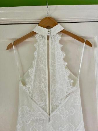 Image 4 of Whistles Maria Halterneck Lace Ivory White Wedding Dress