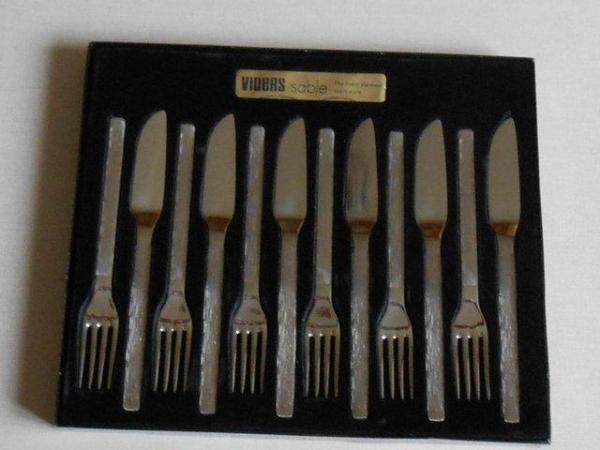 Image 3 of Viners ‘SABLE’ 12-piece Stainless Steel Fish Knives & Forks
