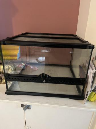 Image 3 of Exo terra Terrarium measuring 12ins high, 18ins wide and dee
