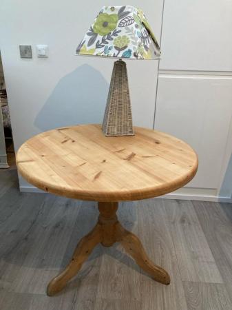 Image 2 of Vintage pine flip over round table.for sale