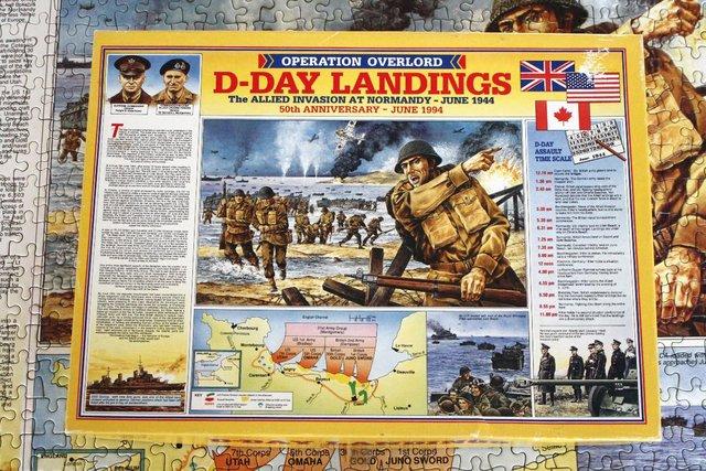 Image 1 of D-Day Landings 50th Anniversary Jigsaw Puzzle 1000pc