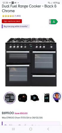 Image 2 of Flavel range cooker gas hobs and electric ovens.