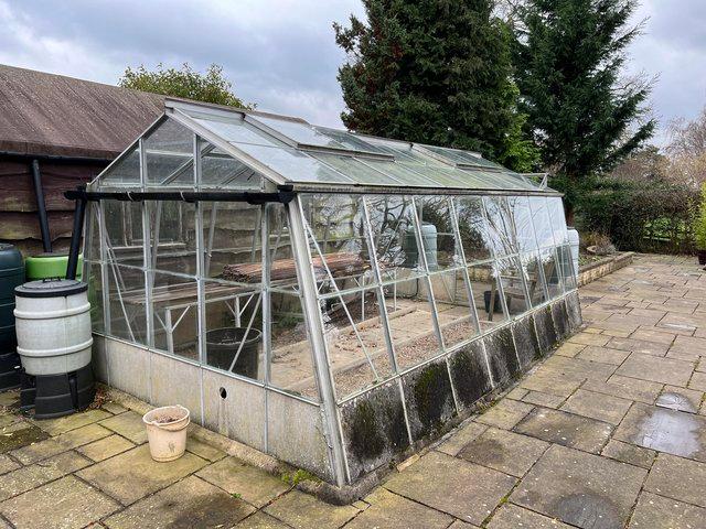 Preview of the first image of Greenhouse by Guernsey Glasshouse Ltd, 16ft x 10ft, refurbis.