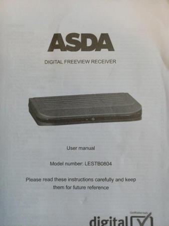 Image 3 of Asda LESTB0804 Digital Freeview Receiver