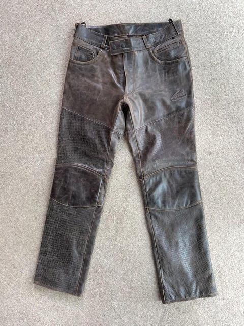 Preview of the first image of As New - Hein Gericke - fully lined leather m/c trousers.