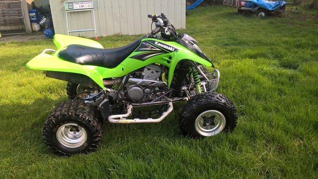 Preview of the first image of Kawasaki kfx400 quad bike.