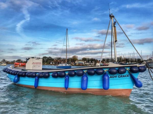 Image 1 of Simulated clinker 21ft motor launch for sale