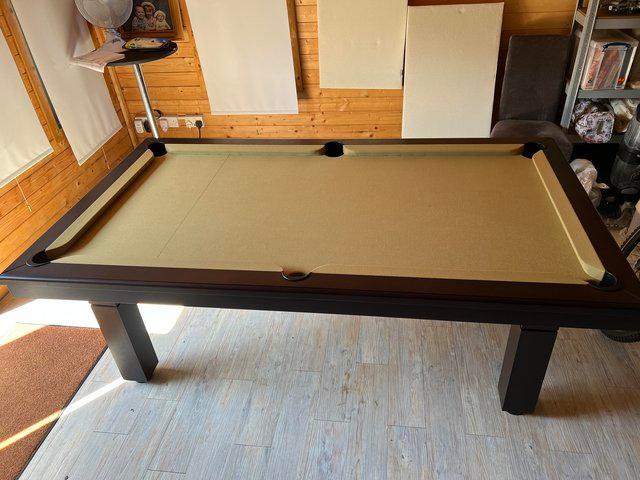 Preview of the first image of Immaculate & Hardly Used Gold Pool Table.