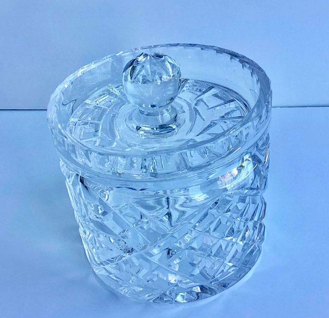 Preview of the first image of Antique Lead Crystal Bon Bon Jar.