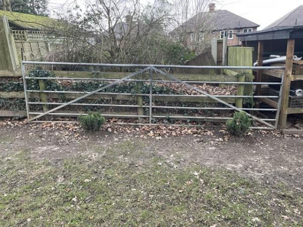Image 1 of Galvanized 6 bar field gate 15ft