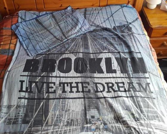 Image 2 of Brooklyn design Duvet Cover & pillowcase.Collection Chatham