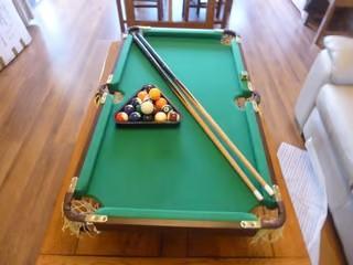 Preview of the first image of children's table top pool table.