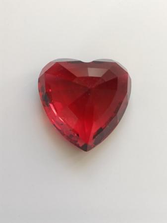 Image 1 of Swarovski Red Crystal Heart