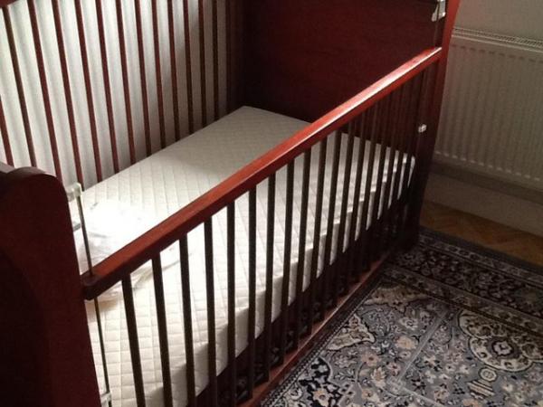 Image 5 of Vintage Alicia solid wood, cot bed, sofa bed, with mattress.