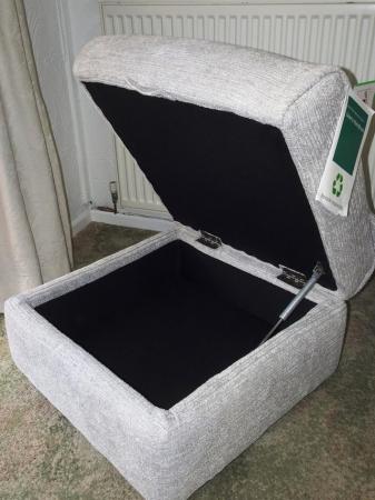Image 6 of Sofa-Newbury DFS 2 seater powered recliner+storage footstool