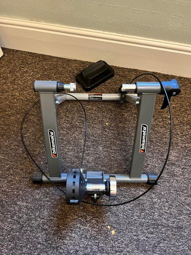 Preview of the first image of Indoor bicycle trainer hardly used.