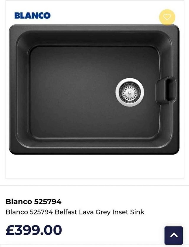 Preview of the first image of BRAND NEW BOXED Blanco Belfast Sink in Lava Grey.