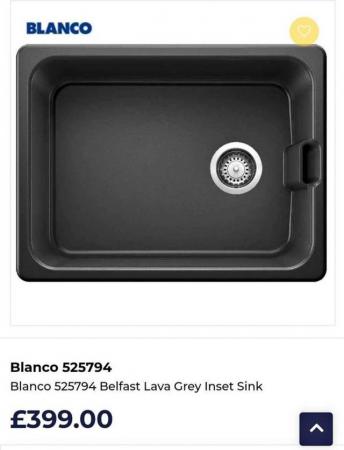 Image 1 of BRAND NEW BOXED Blanco Belfast Sink in Lava Grey