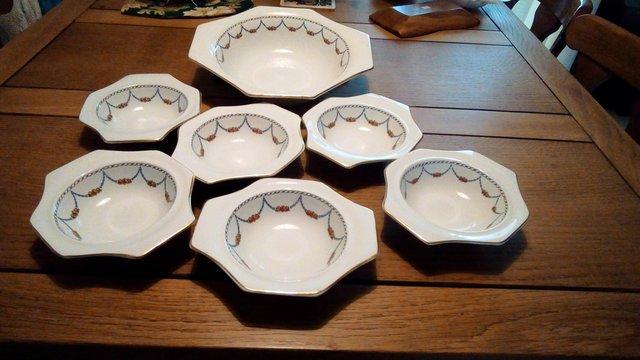 Preview of the first image of SOLIAN WARE SEVEN PIECE DESERT SET,.