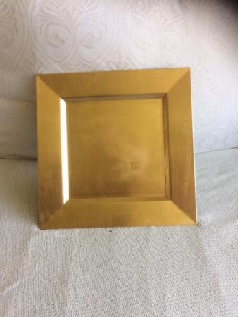 Image 2 of M&S MELAMINE GOLD PLATE SQUARE
