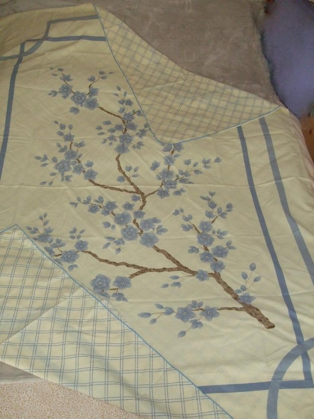 Preview of the first image of Single Blue/Lemon Duvet Cover.
