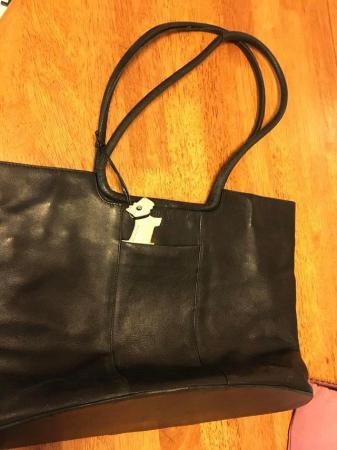 Image 5 of Vintage Radley black leather handbag
