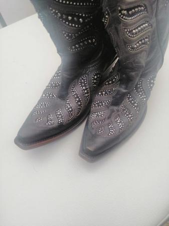 Image 1 of Genuine Leather Cowgirl Boots
